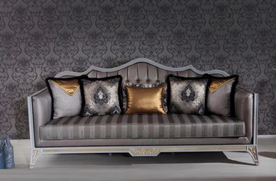 Sofa 3 Sitzer Couchen Sofas Dreisitzer Textil Luxus Couch Polster Barock
