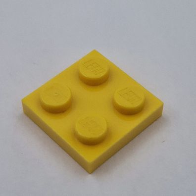 Lego Platte 2x2 plate 3022 gelb