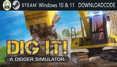 NEU PC Computer Spiel DIG IT A Digger Simulator für Windows 10 11 STEAM Code Key