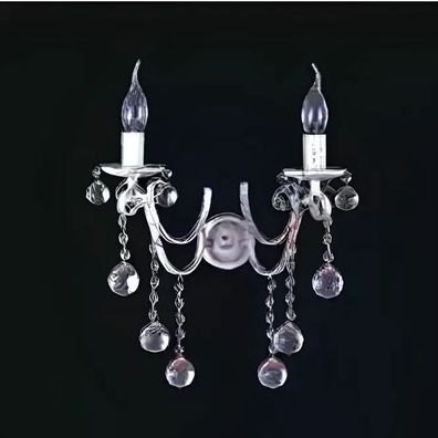 Kristall Wandlampe Lüster Wandleuchten Wandleuchte Wand Lampen Silber