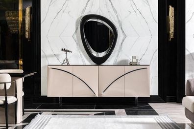 Holz Modern Möbel Hochwertig Sideboard Beige Tisch Stil Design Sideboard