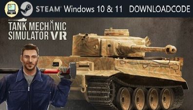 NEU PC Computer Spiel Tank Mechanic Simulator VR für Windows 10 11 STEAM Code