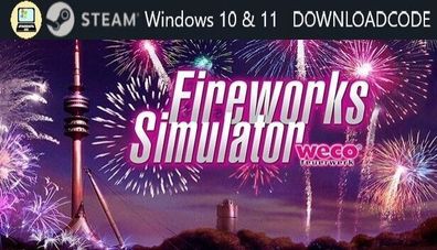 NEU PC Computer Spiel Fireworks Simulator für Windows 10 11 STEAM Download Code