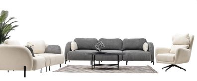 Sofa Set Wohnzimmergarnitur Garnitur Polstergruppe Couch Sofagarnitur 4 + 2,50 + 1