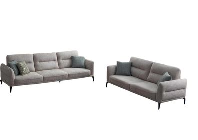 Sofagarnitur Big Couch Sofa Couchen Polster Möbel Set 4 + 3 Sitzgarnitur
