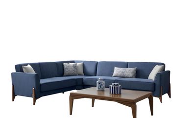 Sofa L-Form Stoffsofa Couch Wohnzimmer Garnitur Design Modern Sofa Ecksofa