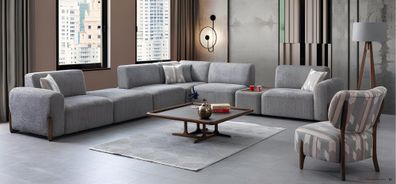 Wohnzimmer Set Polster Sitzgarnitur Eckcouch Couch Sofa Couchen Sessel 2tlg