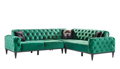 Textil Sofa Ecksofa Sofa Couch Polster Wohnlandschaft Stoff Sofas