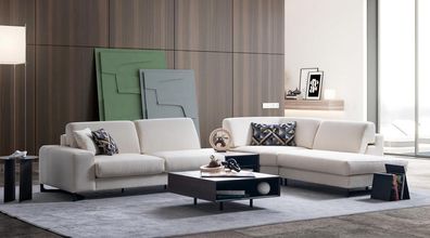Wohnzimmer L-Form Ecksofa Polstercouch Couch Stoff Sofa Neu Modern Sofa
