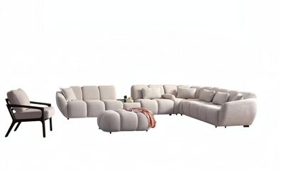 Sofa Set Wohnzimmergarnitur Polstergarnitur Couch Sitzgarnitur Wohnlandschaft