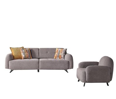 Sofa-Set Wohnzimmergarnitur Polstergarnitur Sitzgarnitur Couch Wohnlandschaft