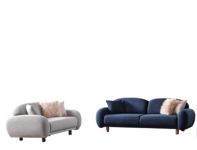Sofagarnitur Couch Polster Möbel Sitzgarnitur Set 3 + 2 Couchen Sofas Wohnzimmer