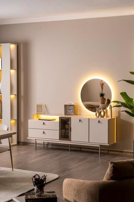 Sideboard mit Spiegel Lakonisches Design für Ihr Esszimmer