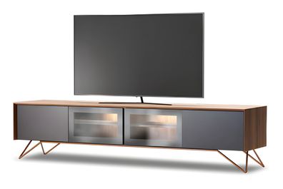 Elegantes braunes Holz Lowboard für modernes Wohnzimmer