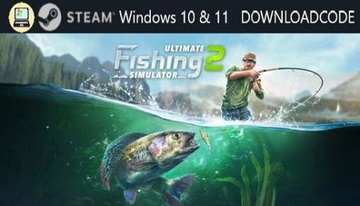 NEU PC Computer Spiel Ultimate Fishing Simulator 2 für Windows 10 11 STEAM Code