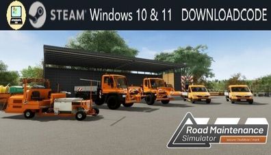 NEU PC Computer Spiel Straßenmeisterei Simulator für Windows 10 11 STEAM Code