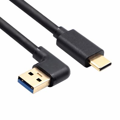 L27 50cm USB Kabel 3.0 A nach rechts auf Typ-C Datenkabel Ladekabel für PC Handy