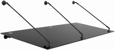 Glaszentrum Hagen 230x90 cm Glasvordach Grau RAL7016-STB