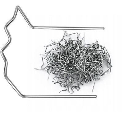 Rosfix Kunststoffklammern 90° 0,8mm – 100 Stück | für Reparaturarbeiten