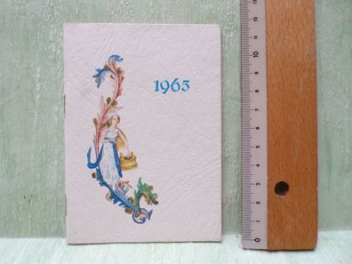 1965 Jahreskalender Westermanns Monatshefte Buch & Kunsat Lometsch Kassel DM-Zeit
