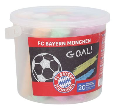 FC Bayern Straßenmalkreide 20er Eimer