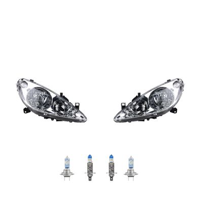 Scheinwerfer + Osram Night Breaker Laser passend für Peugeot 307 00-05Satz L R