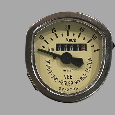 Wappentacho oval bis 60 km/h original Tachoblatt Simson SR1, SR2, SR2E, KR50