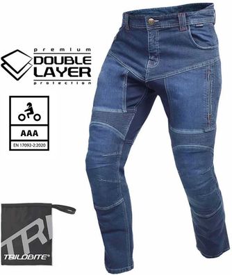 Trilobite Motorrad Jeanshose Parado Doublelayer AAAA Slim Fit Tr1156