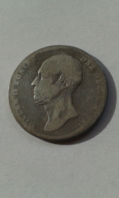 1/2 Gulden 1948 Niederlande Wilhelm II. Erhaltung schön (s) ca. 4,7g Silber