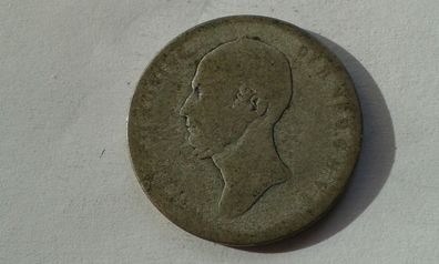 25 cents 1849 Niederlande Wilhelm II ca. 3,6g Silber 0,640er 2,3g Feinsilber