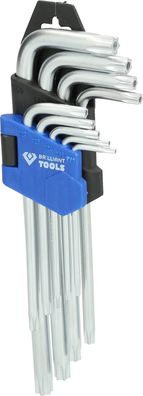 Brilliant Tools Winkelstiftschlüssel-Satz, 9-tlg, Torx®-Profil, kurz