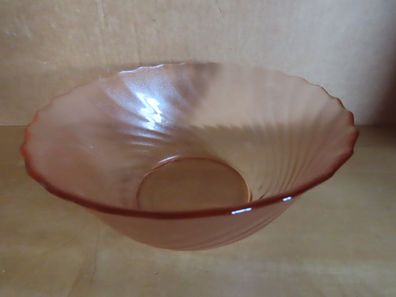 Schüssel Glasschüssel Gebäckschale fein rosa ca. 17,5 cm Ø Arcoroc 36