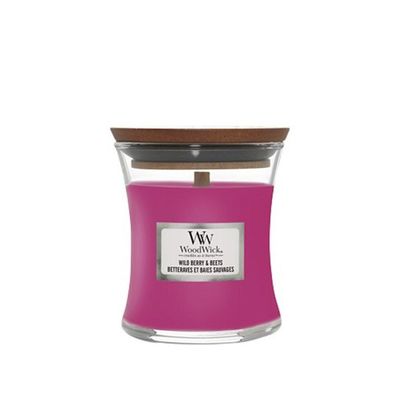 WoodWick Wild Berry & Beets Duftkerze mit Holzdocht 85 g