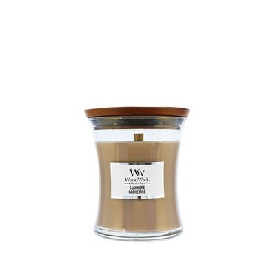 WoodWick Cashmere Duftkerze mit Holzdocht 85 g