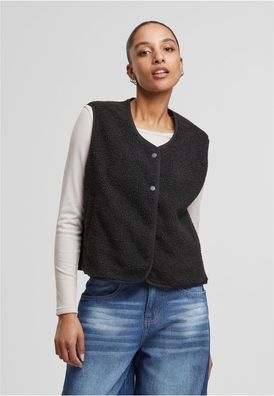 Urban Classics Damen Vest Ladies Buttoned Teddy TB8011