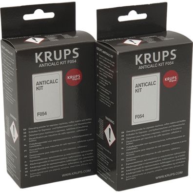 Krups Entkalker F054 Anticalc Kit Original 2er Set 4x40g + 2 Teststreifen