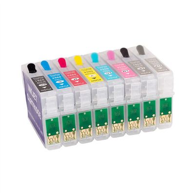 Nachfüllbare Patronen kompatibel mit Epson T0961-T0969 für Stylus Photo R2880