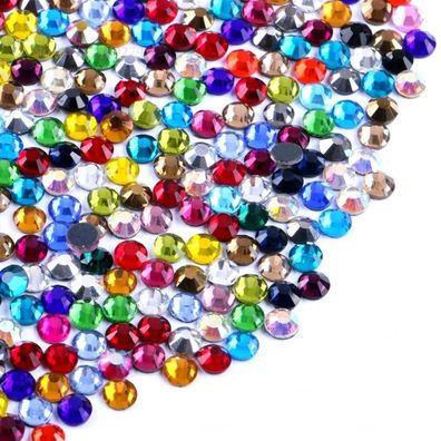 1440 / 2530 Glas Hotfix Strasssteine Farbmix SS10 SS16 SS20 3 4 5 mm