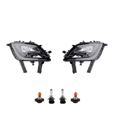 Nebelscheinwerfer + Blinkersockel Nebellampe passend für Opel Astra J Set LR