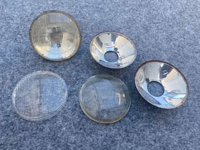 Original Mz TS, ETS, ETZ Konvolut Scheinwerfer Glas Reflektoren