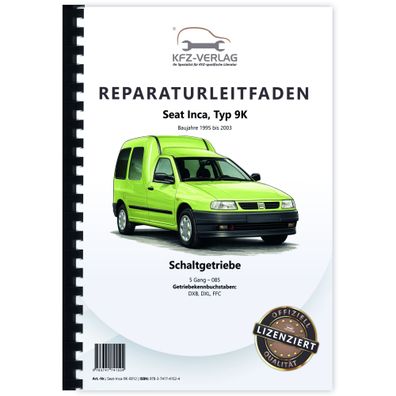 Seat Inca Typ 9K 1995-2003 5 Gang Schaltgetriebe 085 Kupplung Reparaturanleitung