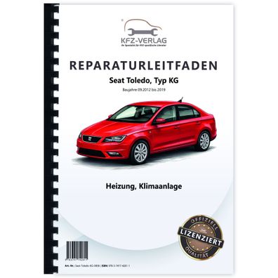 Seat Toledo Typ KG 2012-2019 Heizung Lüftung Klimaanlage Reparaturanleitung