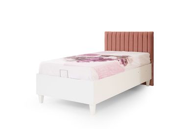 Polster Rosa Kinderbett Holzbett Ausziehbares Funktionsbett Einzelbett