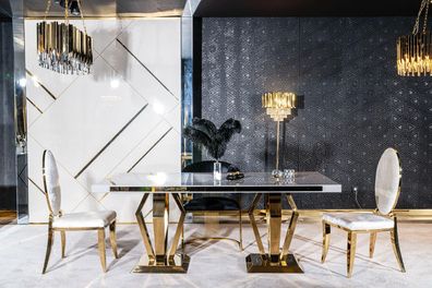 Luxus Tische Esszimmer Tisch Esszimmer Moderner Edelstahl Weiß