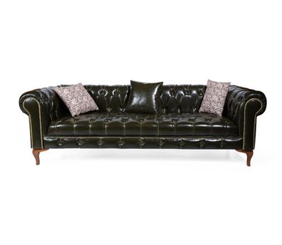Moderner 3-Sitzer Sofa aus Holz in eleganter Farbgestaltung