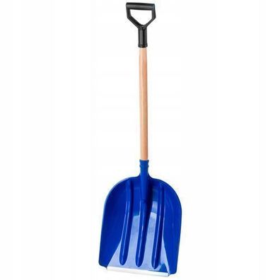 KADAX Sandspaten mit Holzstiel, Rechteck, Blau, 31 x 130 cm