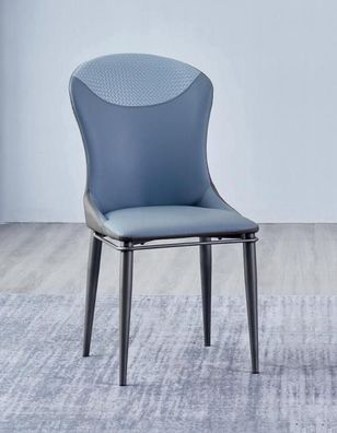 Blauer Esszimmerstuhl Ohne Arhmlehnen Holzstühle Designer Lederstühle