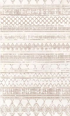 Designer Wohnzimmerteppich Kurzflor Ethno Design Modern Schlafzimmer