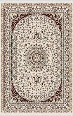 Bodenbelag Orientalisch Kunstteppich Teppich Vintage Kurzflor Braun 160x230