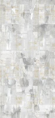 Designer Grau Teppich Kurzflor Gealtert Linien Geometrisches Muster Teppiche